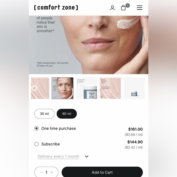 Comfort Zone Sublime Skin Replumping cream Brand New in Box $161 Moisturizer - Picture 7 of 7